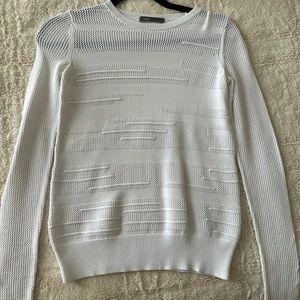 vince long sleeve tee sweater white small women